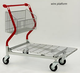 Vario 110 Transport Trolley – Fixed Basket Trolley with Wire Platform