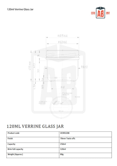 120 ml Verrine-Glas