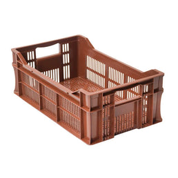 Plastic Agri Crate – 500x300x180mm – 20.5 Litres – Food-Grade Perforated