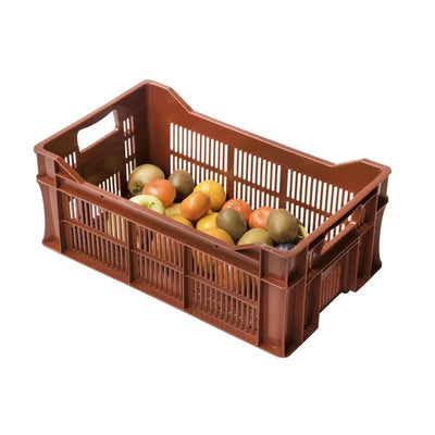 Plastic Agri Crate – 500x300x200mm – 23 Litres – Food-Grade Perforated
