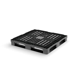 Robuste CP9-Kunststoffpalette 1140 x 1140 x 150 mm – HDPE, offenes Deck, erhöhter Rand
