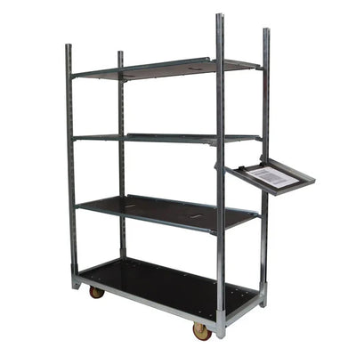 Schreibtafel für dänischen Trolley – 400 x 530 x 25 mm, verzinkter Rahmen mit Klammern