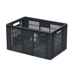 Euro-Stapelbox aus Kunststoff – 600 x 400 x 320 mm – 60 l – perforiert
