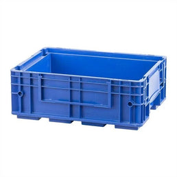 KLT Plastic Stacking Box – 396x297x147.5mm – 17.35 Litres – Reinforced Base with Legs