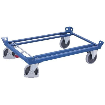 Metal Dolly – 1270x870mm – Open Base, 500kg Capacity, TPR Wheels, Central Brake