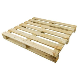 Einweg-Holzpalette – 1200 x 1000 x 120 mm – ISPM15-behandelt – 500 kg Tragkraft