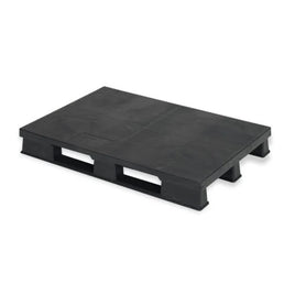 Kunststoffpalette mit geschlossenem Deck und ohne Rand – 1200 x 1000 x 150 mm