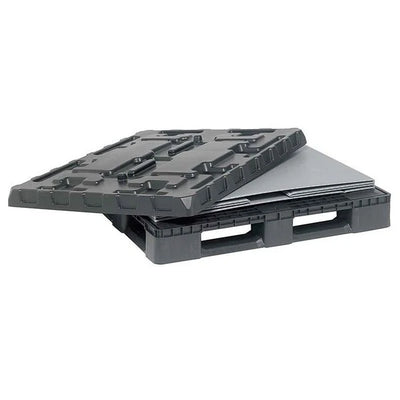 Zusammenklappbare Kunststoffpalettenbox – 1227 x 1027 x 965 mm – 815 l – Faltbar