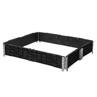 Plastic Pallet Collar – 1200x1000x200mm – 6 Hinges – Foldable & Stackable – Heavy-Duty PE Plastic