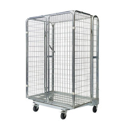Anti-Theft Roll Container – 1200x800x1800mm, Nestable A-Frame with Lockable Doors