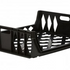 Stackable 10 Loaf Ventilated Bread Tray (Black) Angled View