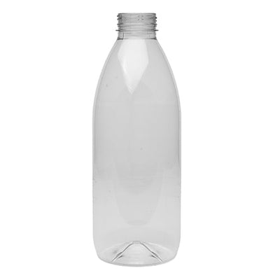 1 Litre Round PET Juice Empty Bottle with 38mm Cap, Pack of 25