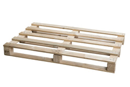 Einweg-Holzpalette 1200 × 800 × 120 mm – gebraucht – 400 kg dynamische Belastung