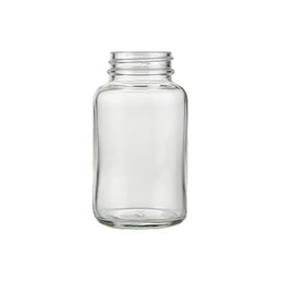 150ml Clear Powder Jar – White Flint Glass Jar for Cosmetics & Beauty Products