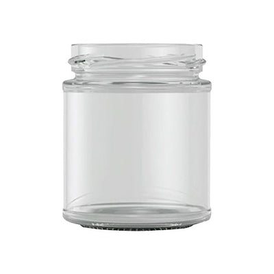 190ml Panelled Jam Jar – Clear Glass Food Jar