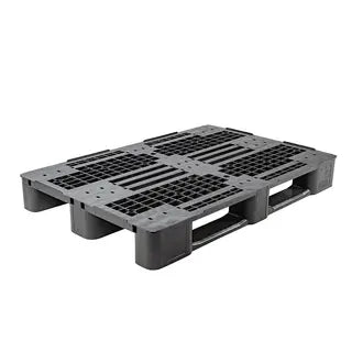 Heavy Duty Plastic Euro Pallet 1200 x 800 x 145mm with 3 Runners – 1300kg Dynamic Load | Rackable