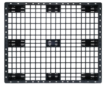Nestable Plastic Pallet 1200 x 1000 x 153mm with Raised Edge – 1000kg Dynamic Load