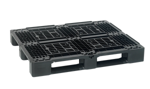 Heavy duty plastic ISO pallet 1200 x 1000 x 150mm with open deck and 3 runners