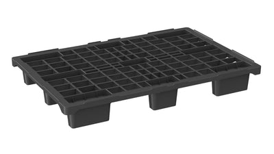 Nestable Plastic Euro Pallet 1200 x 800 x 155mm – Open Deck with Raised Edge | 1100kg Dynamic Load