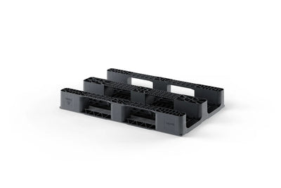 Heavy Duty Plastic Euro Pallet 1200 x 800 x 150mm – Closed Deck | 1500kg Dynamic Load | 3 Runners