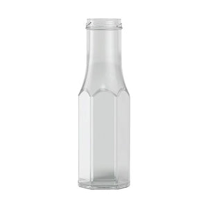 250ml sechseckige Saucenflasche – Glas-Kondimentflasche | Mehrere Deckeloptionen