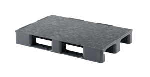 Heavy duty plastic Euro pallet 1200 x 800 x 150mm with closed deck and two runners
