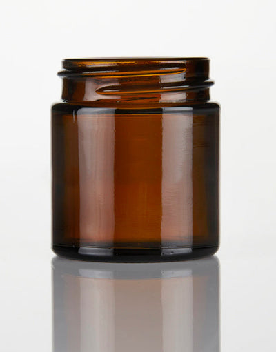 30ml Amber Glass Squat Pot with Black Screw Cap (Pack of 72)