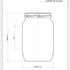 750ml Flint Glass Preserve Jar