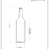 750ml Flint Glass Bordelesa Wine Bottle – 30mm Screw Top