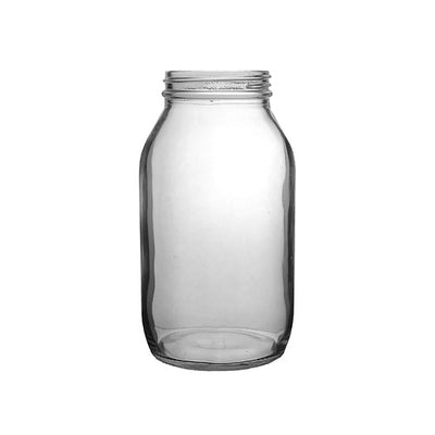 500 ml Klare Pulverdose – Weiße Flint-Glasdose für Kosmetika & Pharmazeutika