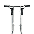 53kg Stainless Steel Salt Spreader for Snow and Ice - Pneumatic Wheels