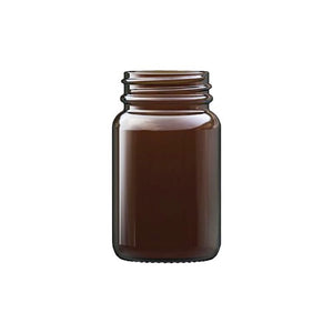 60ml Bernsteinfarbenes Pulverglas – UV-schutzender Kosmetik- & Aufbewahrungsbehälter