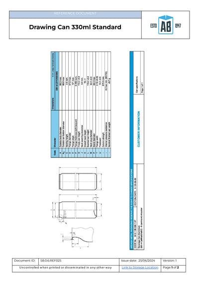 Getränkedose Aluminium 330ml