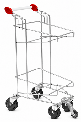 Twin-Basket-Wagen – Reiseband-kompatibler Einzelhandelswagen