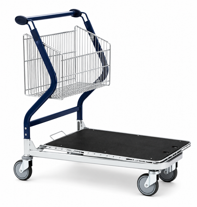 Vario 90S Transportwagen – Faltbarer Korbwagen mit Sperrholzplattform