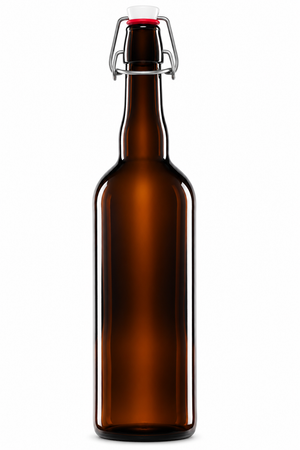 750ml Amber Beer Swing-Stopper Bottle with ceramic stopper