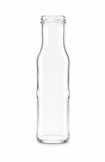 250ml runde Glassoßenflasche