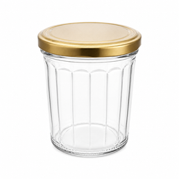 324ml facettierter Glasbehälter