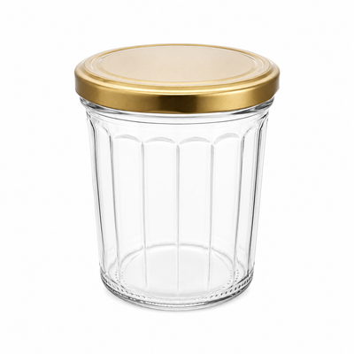 324ml facettierter Glasbehälter
