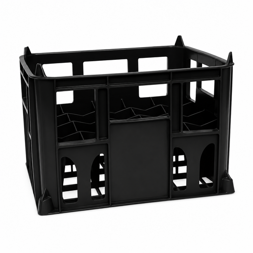 Compact Lightweight Steri Plastic Crate | Stackable Reusable Storage & Transport Crate