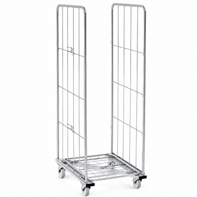 Container 800x600 H1810 mit Boden-Z-Rahmen – Hoher Rollcontainer für stabile Lagerung