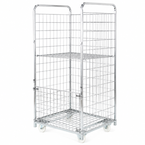 Container WMU 1700x800x600 mit Regal – Extra-langer Rollcontainer für Übergrößen