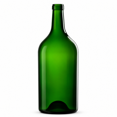 Bordelaise Basse 3L Green 04 Glass Bottle – Cork Finish