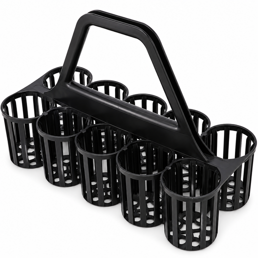 10 Bottle Plastic Hand Carrier