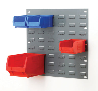 Wall Mounted Louvred Panels | Mild Steel Wall Storage for Small Parts Bins