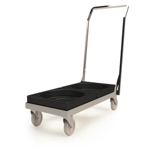 Doppelt Dolly-Trolley für 18L, 30L, 45L & 73L Stapelbehälter – Kompatibel mit 90L Nesting-Bin & 90L konischem Nesting-Bin – Für Lebensmittel zugelassen