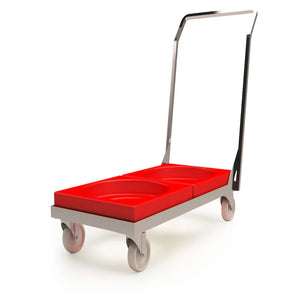 Doppel-Dolly-Trolley für Stapelbehälter 18L, 30L, 45L & 73L – kompatibel mit 90L-Nesting-Bin & 90L-Tapered-Nesting-Bin – lebensmittelecht zugelassen