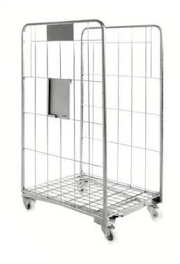 Classic Stackable Roll Container – 2 Sided Galvanised Roll Cage | 400kg Load Capacity