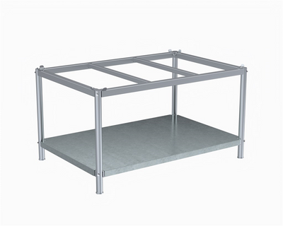 Electrogalvanized Pallet Table with Pallet Control – For EUR Pallet 1200 × 800 mm – 1216 × 816 × 657 mm