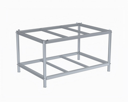 Elektroverzinkter Palettentisch mit Palettensteuerung – Für EUR-Palette 1200 × 800 mm – 1216 × 816 × 657 mm